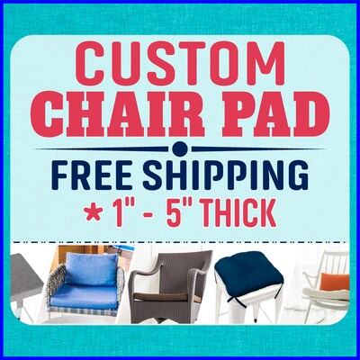 Custom CHAIR PAD, Chair CUSHION, stool pad with 100 polyester fabric - image1